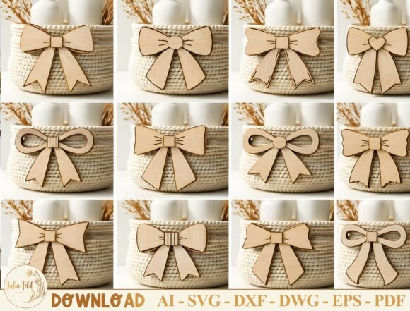 Download Wooden Bow Laser Cut File SVG Bundle - Cut file svg Collection