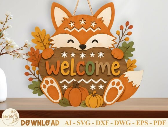 Download Fall Door Hanger Laser Cut File SVG - Cut file svg Collection
