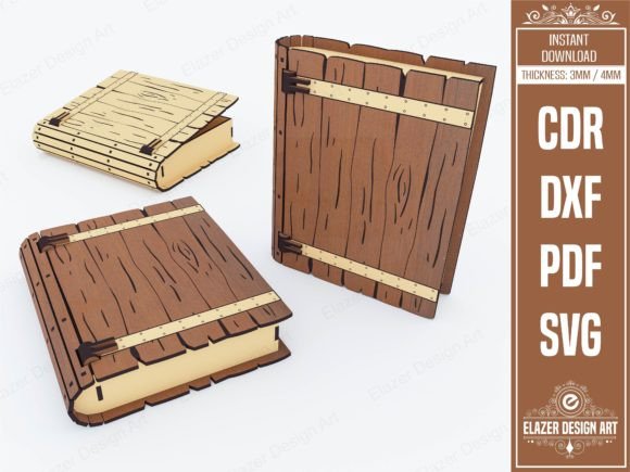 Download Book Box Laser Cut Svg Files, Gift Box - Svg file Collection