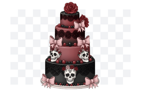 Download Gothic Coquette Birthday Cake PNG - Birthday cake png Collection