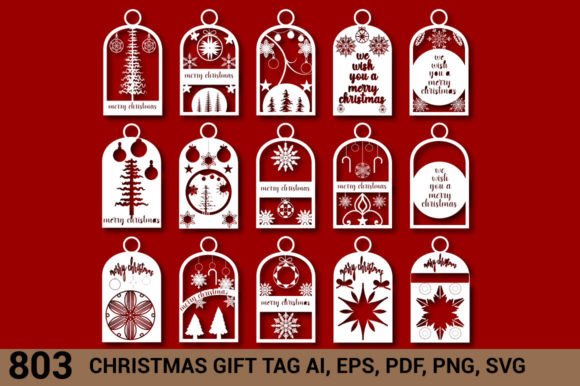 Download Christmas Gift Tag SVG Laser Cut 803 - Christmas gift tag svg Collection