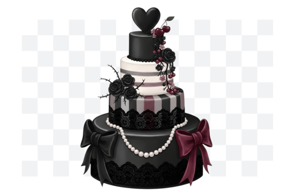 Download Gothic Coquette Birthday Cake PNG - Birthday cake png Collection