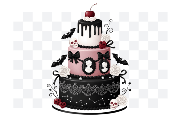 Download Gothic Coquette Birthday Cake PNG - Birthday cake png Collection