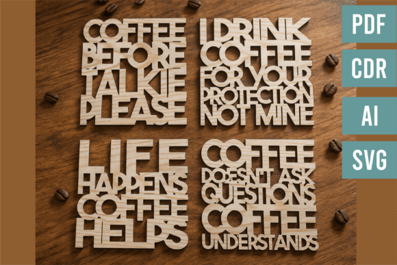 Download Coffee Quote SVG Bundle Funny Coasters - Quote svg Collection