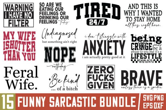 Download Funny Svg Bundle, Sarcasm Svg Bundle, Sa - Premium Resources