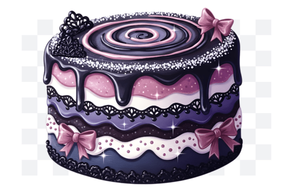 Download Gothic Coquette Birthday Cake PNG - Birthday cake png Collection