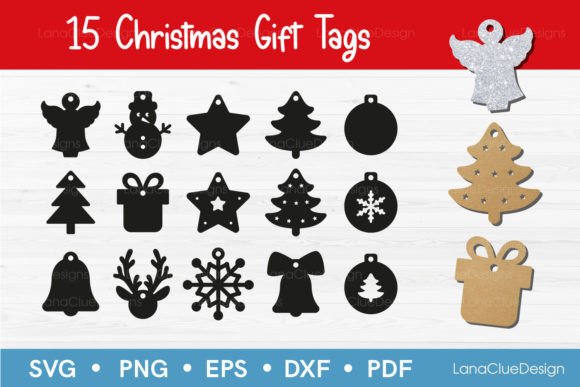Download Christmas Gift Tag SVG Bundle - 15 Items - Christmas gift tag svg Collection
