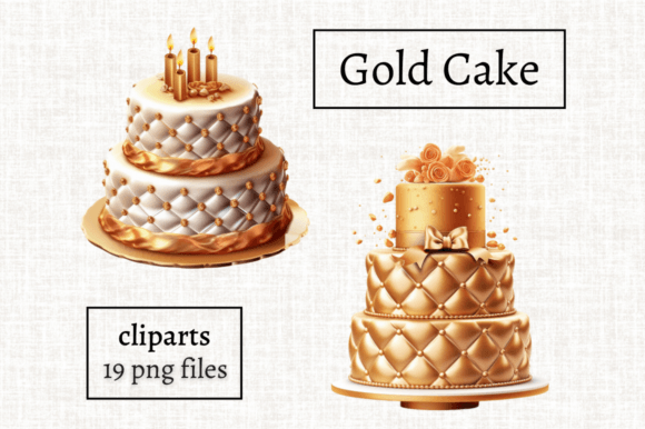 Download Gold Wedding Cake, Birthday Cake PNG - Birthday cake png Collection