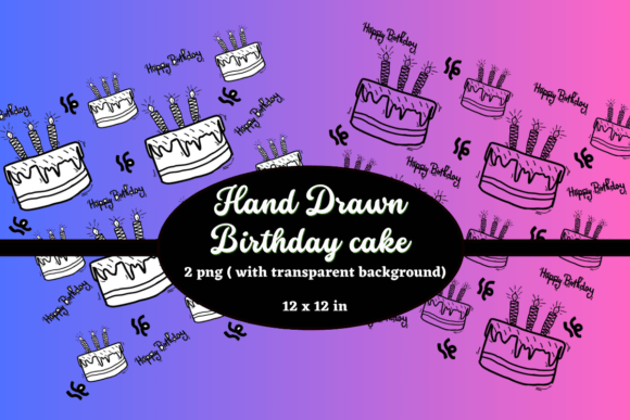 Download Hand Drawn Birthday Cake PNG - Birthday cake png Collection