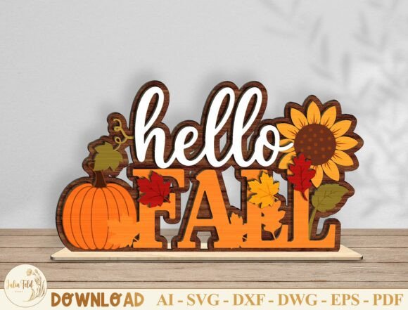 Download Autumn Table Decor Laser Cut File SVG - Cut file svg Collection