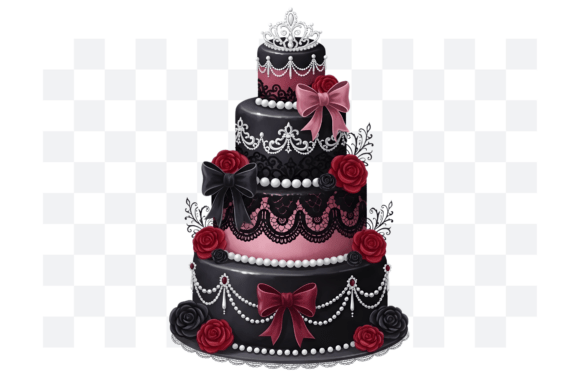 Download Gothic Coquette Birthday Cake PNG - Birthday cake png Collection